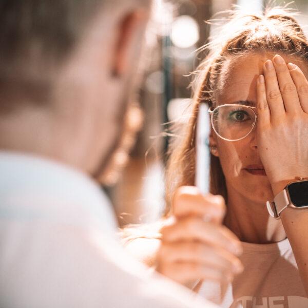 Training vom Augenfokus